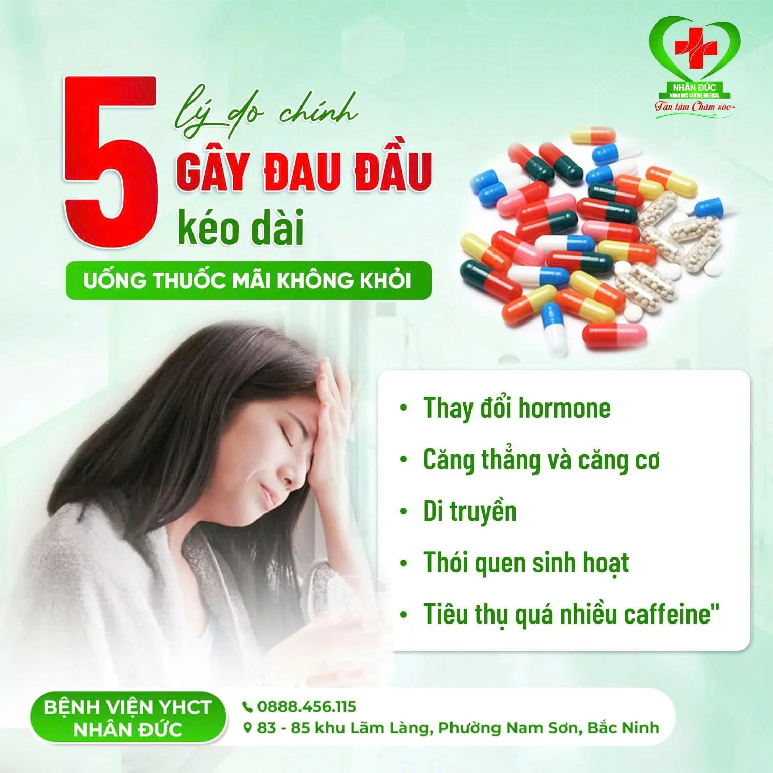 Đau đầu kéo dài không khỏi: 5 nguyên nhân thường gặp và khi nào cần đi khám